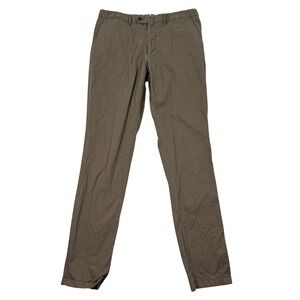 SUITSUPPLY Mens 34x34 Slim Fit Tall Porto Novo Cotton Stretch Chinos Khaki EUC